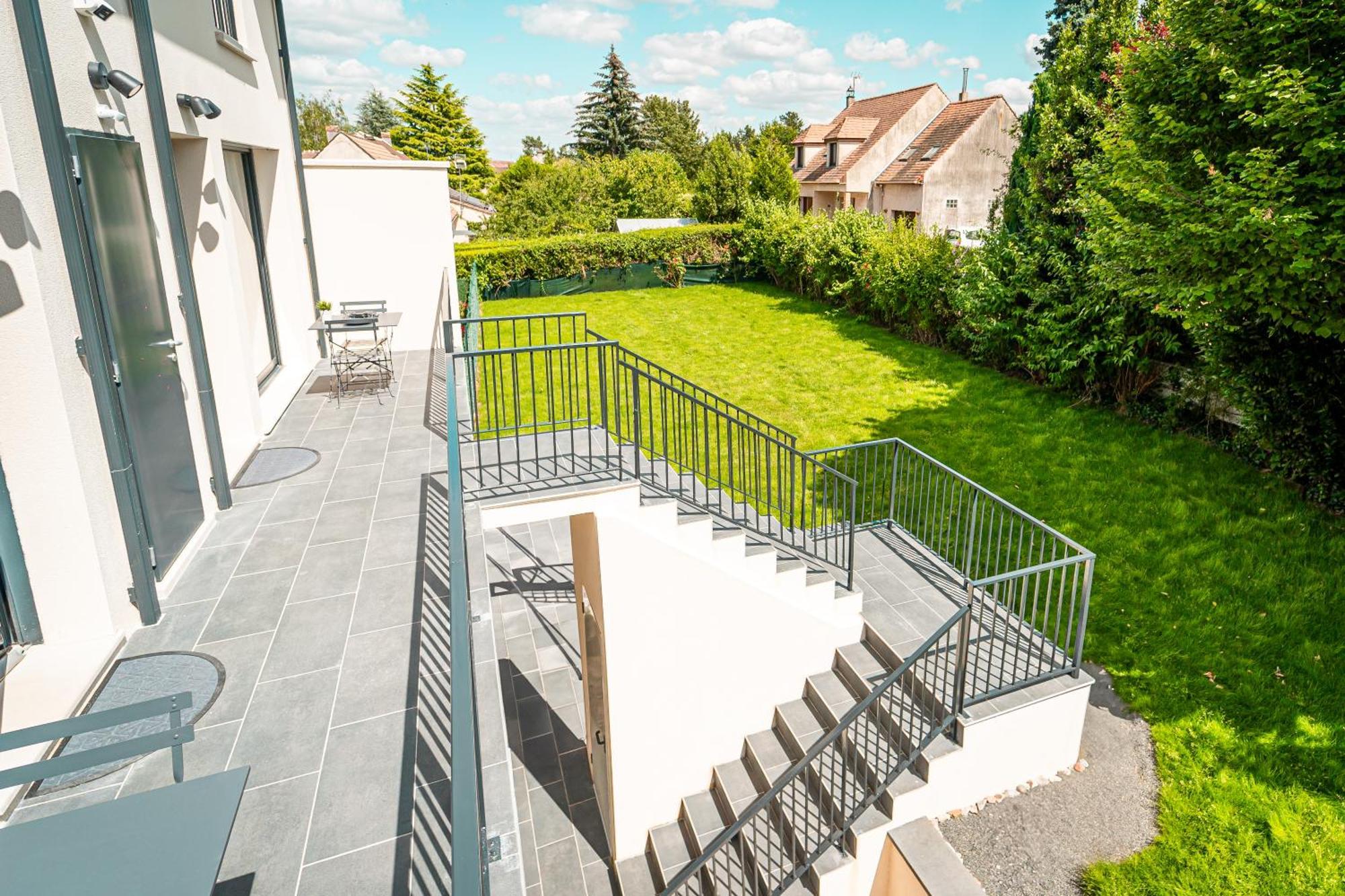 Le Cool Plex Duplex Avec Jardin, Disney 10Mn Esbly Bagian luar foto